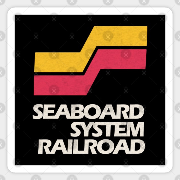 Seaboard System Railroad Magnet by Turboglyde